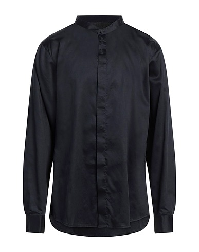 ARMANI EXCHANGE Solid colour shirt Navy blue 100% Cotton