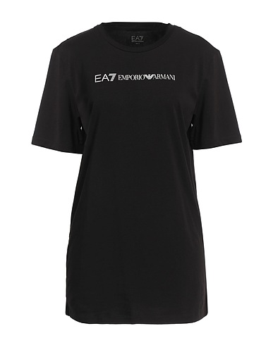 EA7 Ｔシャツ ブラック コットン 95% / ポリウレタン 5%