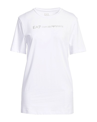 EA7 Ｔシャツ ホワイト コットン 95% / ポリウレタン 5%