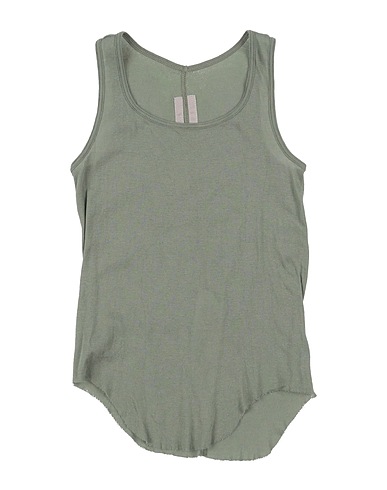 RICK OWENS Tank top Military green 100% Cotton