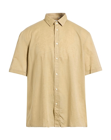 LIU •JO MAN Solid color shirt 57% Lyocell, 22% Linen, 21% Cotton