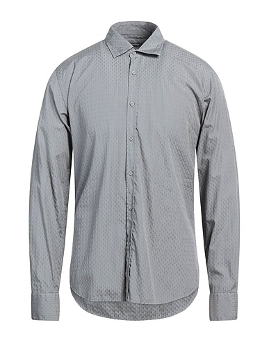 ROSSOPURO Solid colour shirt Grey 100% Cotton