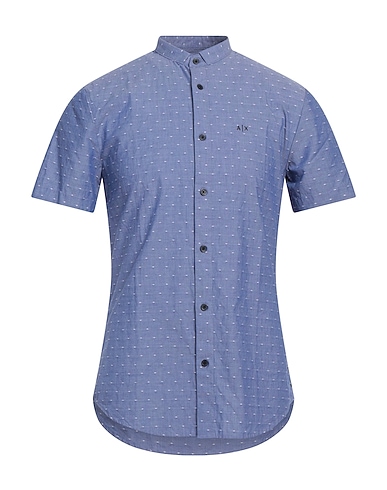 ARMANI EXCHANGE Shirts Blue 100% Cotton