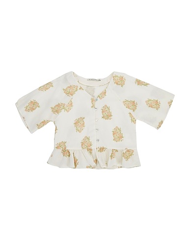 THE NEW SOCIETY Patterned shirts & blouses Ivory 50% Organic cotton, 50% Viscose