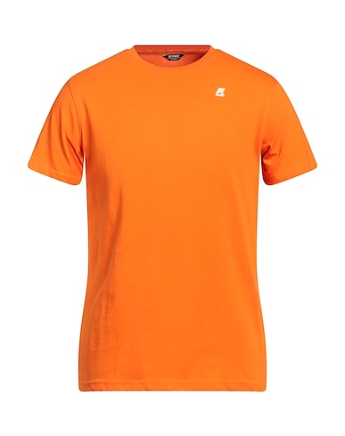 K-WAY T-shirt Arancione 100% Cotone