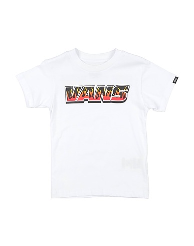 VANS Ｔシャツ UP IN FLAMES SS White
 ホワイト コットン 100%