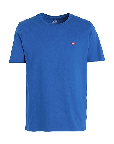 LEVI'S T-shirt basique SS ORIGINAL HM TEE BROWNS
 Bleu 100% Coton