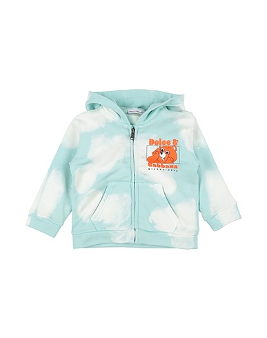 DOLCE&GABBANA Hooded sweatshirt Sky blue 100% Cotton