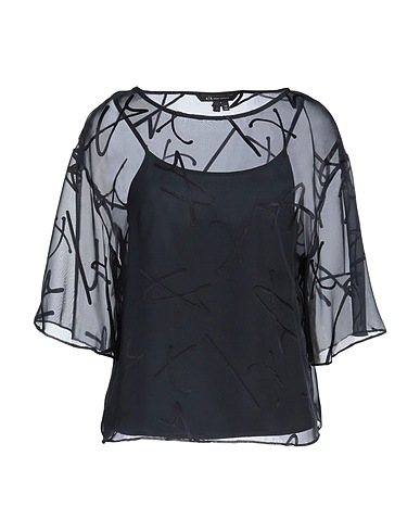 ARMANI EXCHANGE Top Bleu marine 83% Polyester, 17% Viscose