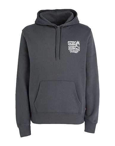 LEVI'S Hooded track jacket  STANDARD GRAPHIC HOODIE BLACKS
 80% Cotton, 20% Polyester