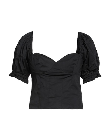 STAUD Top Black 98% Cotton, 2% Elastane