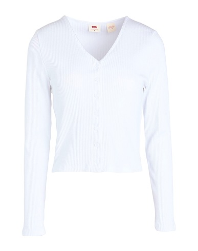 LEVI'S Strickjacke MONICA LS NEUTRALS
 Weiß 40% Baumwolle, 40% Modal, 17% Polyester, 3% Elastan