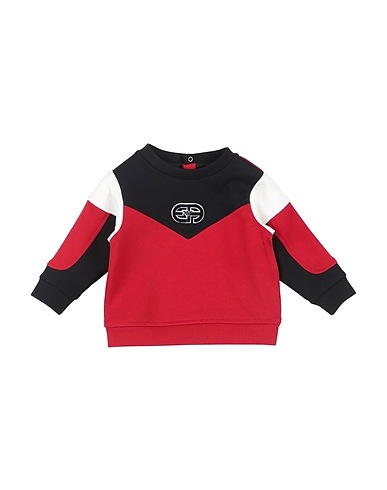 EMPORIO ARMANI Sweatshirt Red 77% Cotton, 19% Polyester, 4% Elastane