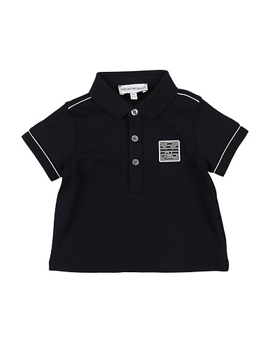 EMPORIO ARMANI Polo shirt Midnight blue 96% Cotton, 4% Elastane