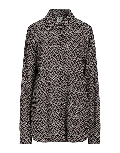 M MISSONI Patterned shirts & blouses Taupe 51% Viscose, 44% Wool, 5% Polyamide