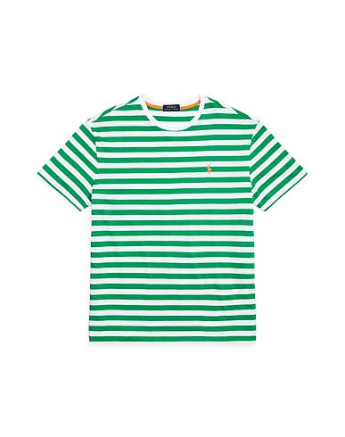 POLO RALPH LAUREN T-shirt CLASSIC FIT STRIPED JERSEY T-SHIRT
 Green 100% Cotton