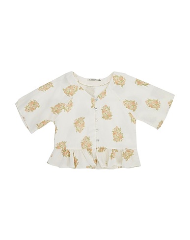 THE NEW SOCIETY Patterned shirts & blouses Ivory 50% Organic cotton, 50% Cotton
