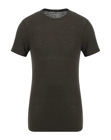 TEN C Basic T-Shirt Dark brown 100% Cotton
