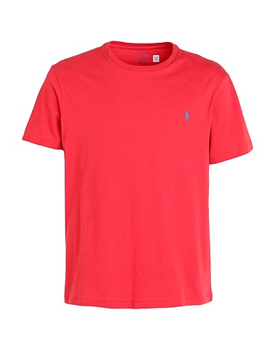 POLO RALPH LAUREN Basic T-Shirt CUSTOM SLIM FIT JERSEY CREWNECK T-SHIRT
 Coral 100% Cotton