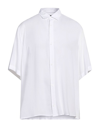 ARMANI EXCHANGE Solid color shirt White 100% Viscose