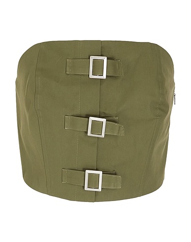 8 by YOOX Top BANDEAU BUSTIER W/ FRONT BUCKLES
98% Cotton, 2% Elastane