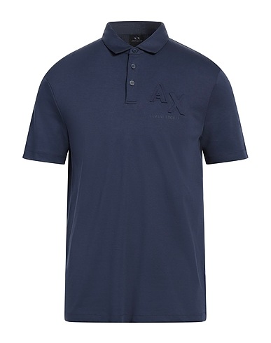 ARMANI EXCHANGE Polo shirt Midnight blue 60% Cotton, 40% Modal