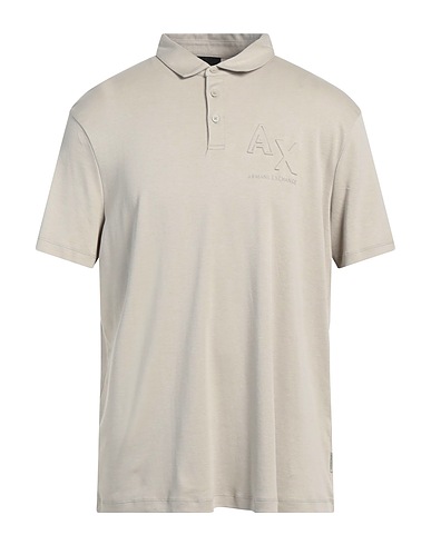 ARMANI EXCHANGE Polo shirt Sage green 60% Cotton, 40% Modal