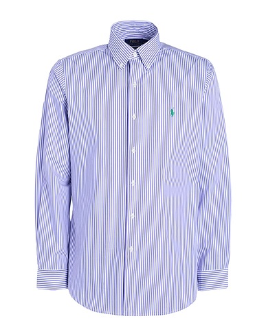 POLO RALPH LAUREN Striped shirt Purple 91% Cotton, 9% Elastane