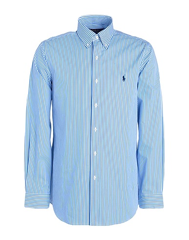 POLO RALPH LAUREN Striped shirt Blue 91% Cotton, 9% Elastane