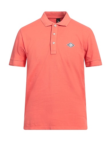 REPLAY Polo shirt Salmon pink 100% Cotton