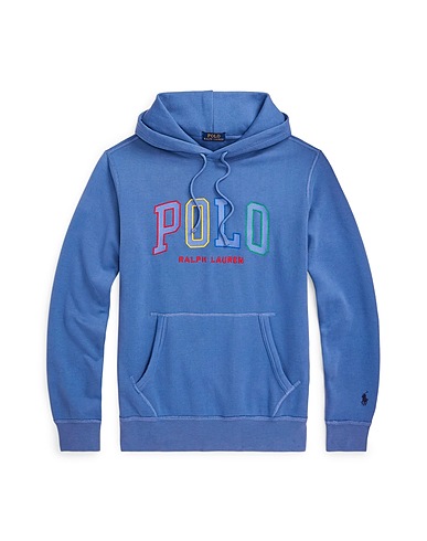 POLO RALPH LAUREN スウェット THE RL FLEECE LOGO HOODIE
 パステルブルー コットン 60% / ポリエステル 40%