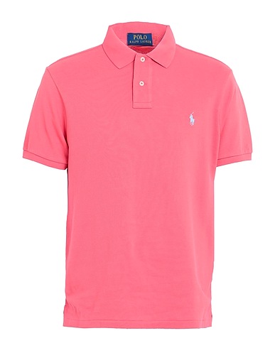 POLO RALPH LAUREN Polo shirt  SLIM FIT MESH POLO SHIRT 
 Coral 100% Cotton
