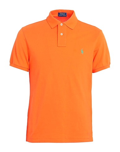 POLO RALPH LAUREN Polo shirt  SLIM FIT MESH POLO SHIRT 
 Orange 100% Cotton
