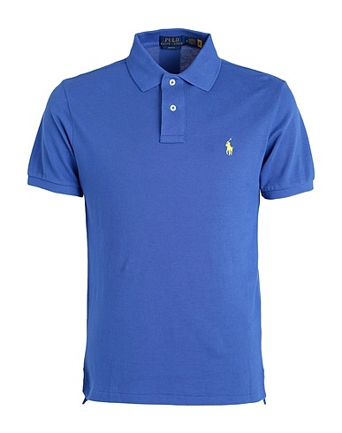 POLO RALPH LAUREN Polo shirt  SLIM FIT MESH POLO SHIRT 
 Blue 100% Cotton