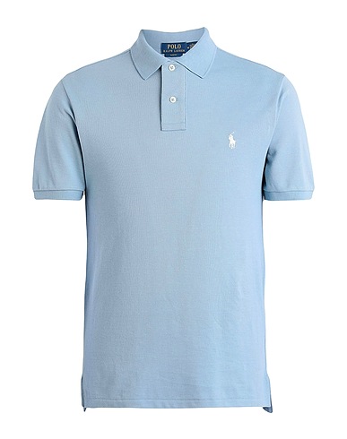 POLO RALPH LAUREN Polo  SLIM FIT MESH POLO SHIRT 
 Azul celeste 100% Algodón