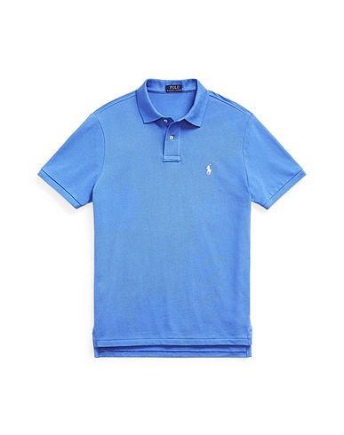 POLO RALPH LAUREN Polo shirt  SLIM FIT MESH POLO SHIRT 
 Azure 100% Cotton