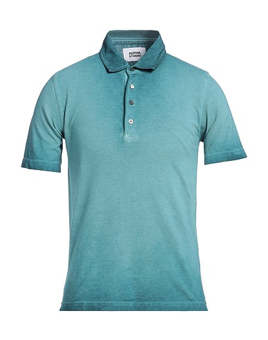 ALPHA STUDIO Polo Verde petrolio 100% Cotone