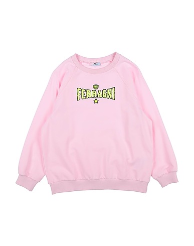 CHIARA FERRAGNI Sweatshirt Pink 95% Cotton, 5% Elastane