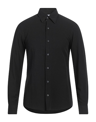 GAëLLE Paris Solid color shirt Black 64% Viscose, 36% Linen