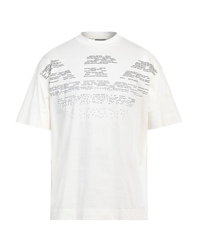EMPORIO ARMANI T-shirt Ivory 100% Cotton