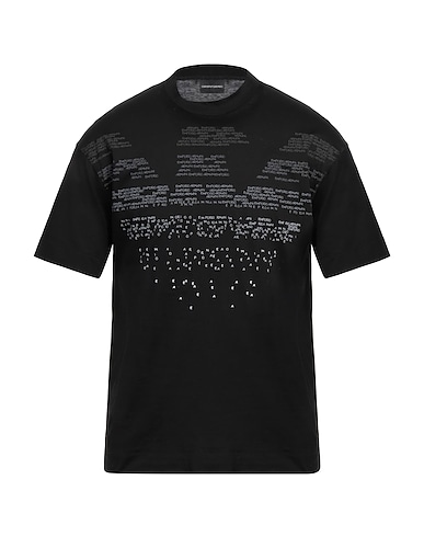 EMPORIO ARMANI T-Shirt Schwarz 100% Baumwolle