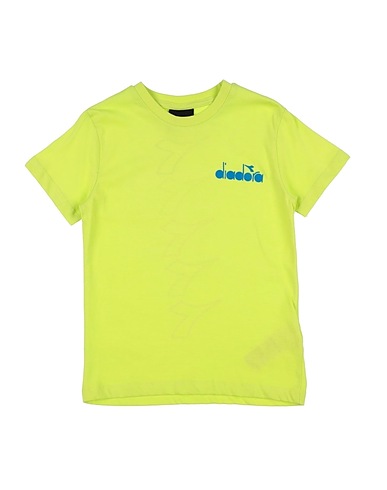 DIADORA T-shirt Verde lime 100% Cotone