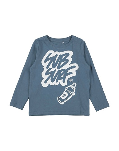 NAME IT® T-shirt Light blue 95% Cotton, 5% Elastane