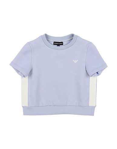 EMPORIO ARMANI T-shirt Lilac 76% Cotton, 18% Polyester, 6% Elastane