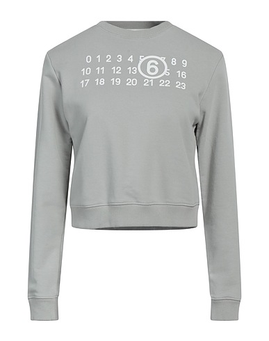 MM6 MAISON MARGIELA Sweatshirt Light grey 65% Cotton, 35% Polyester, Elastane