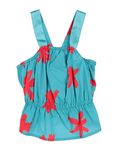 EMPORIO ARMANI Top Turquoise 100% Cotton, Polyester