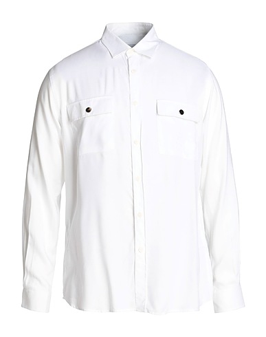 GAëLLE Paris Solid colour shirt White 100% Viscose