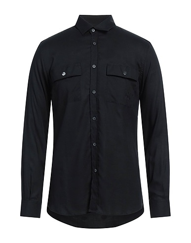 GAëLLE Paris Camicia tinta unita Nero 100% Viscosa