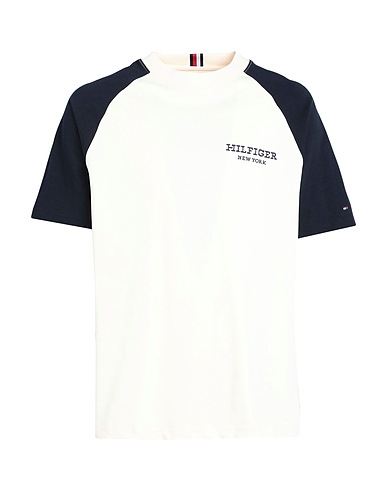 TOMMY HILFIGER 티셔츠 아이보리 100% 코튼