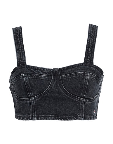 TOMMY JEANS Bustier Black 98% Post-consumer recycled cotton, 2% Recycled elastane